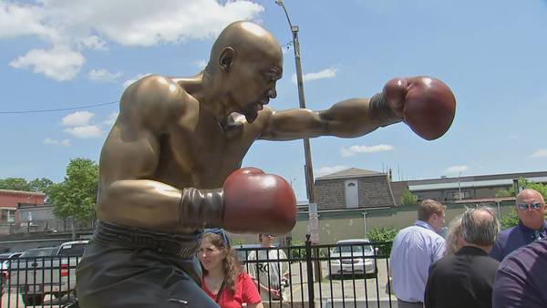 ‘He is here in spirit’: Brockton unveils statue honoring boxing champion Marvelous Marvin Hagler  