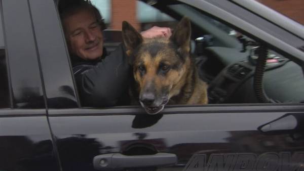 Tribute for ailing Andover Police K9 