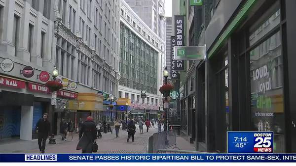 Hit hard by pandemic, downtown Boston now getting busier this holiday season