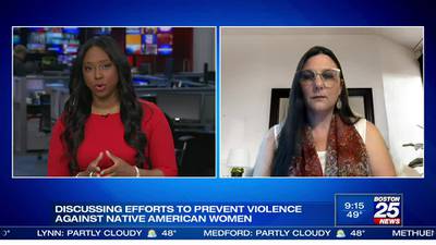Local leader discussing efforts to prevent violence against Native American Woman