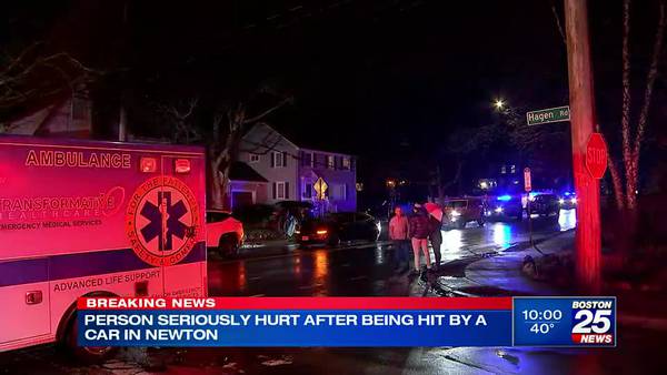 Woman suffers serious injuries after being struck by car in Newton
