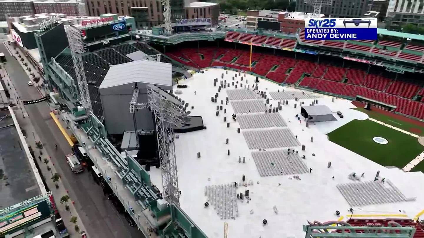 Stage set at Fenway Park for trio of Wallen shows Boston 25 News