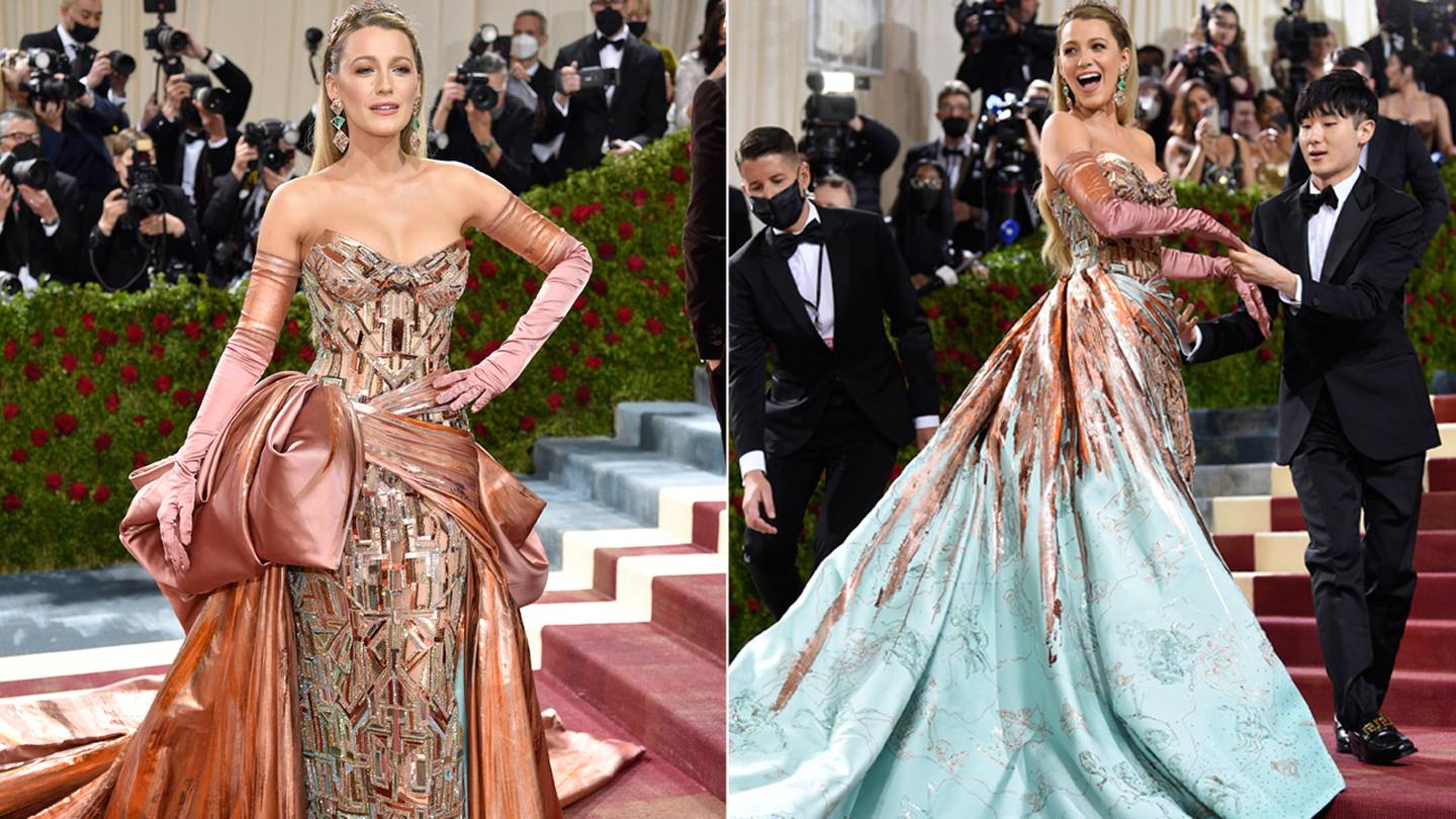 Met Gala 2022: Blake Lively stuns in color-changing gown – Boston 25 News