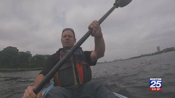 Meet the man kayaking 57 miles down the Charles River for a good cause