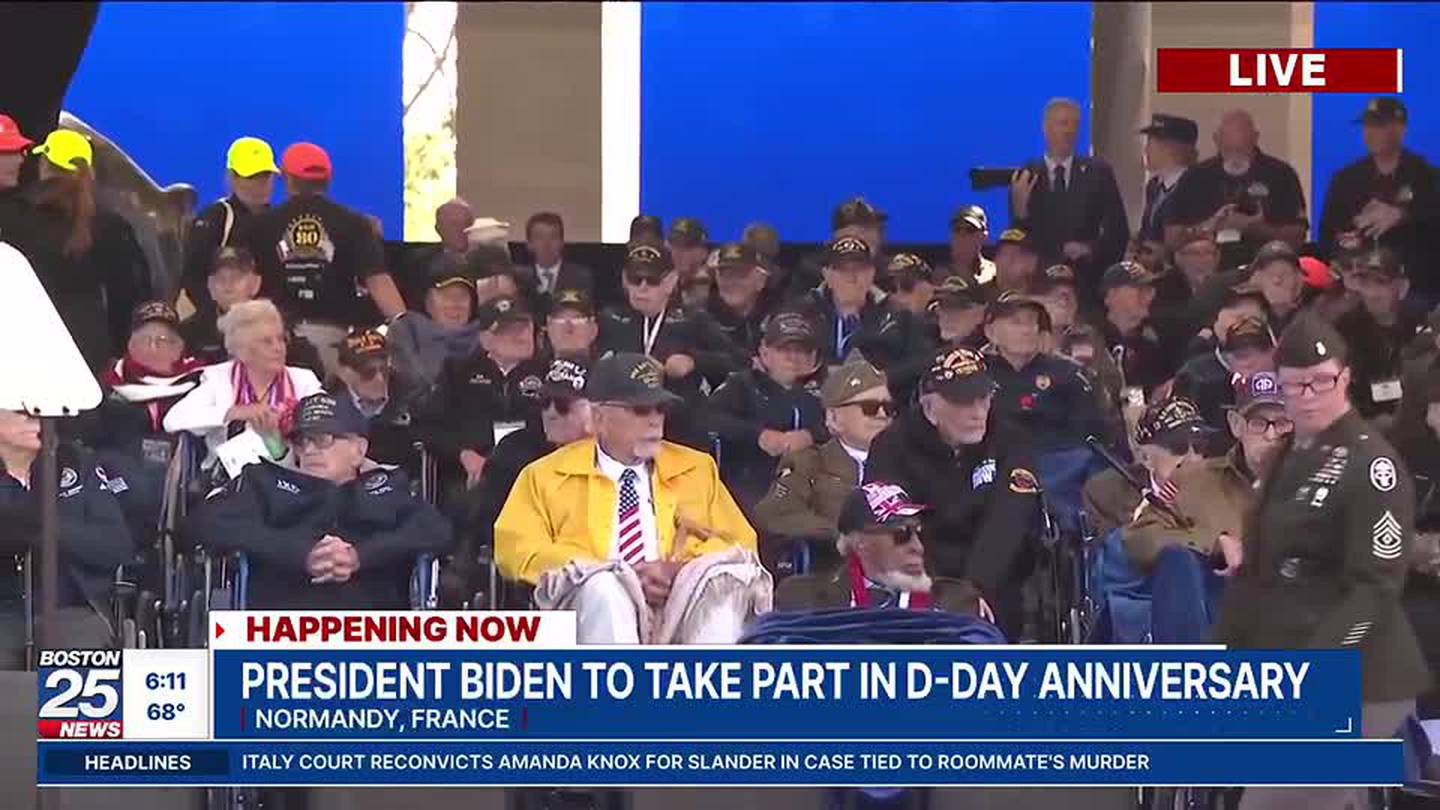 DDay 80th anniversary Survivors, leaders meet in Normandy Boston 25