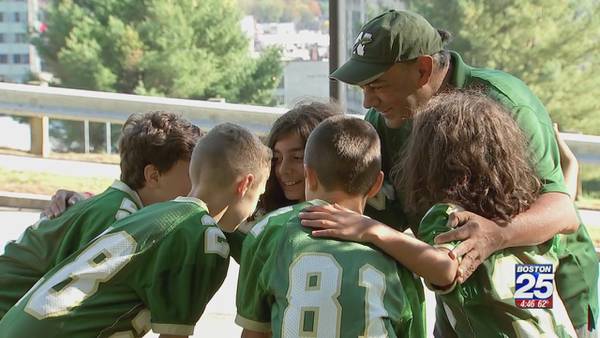 Youth football team rallies support to find coach a transplant match