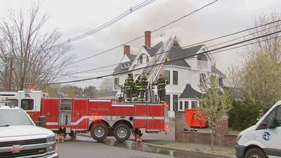 Photos: Fire scorches historic Newton home