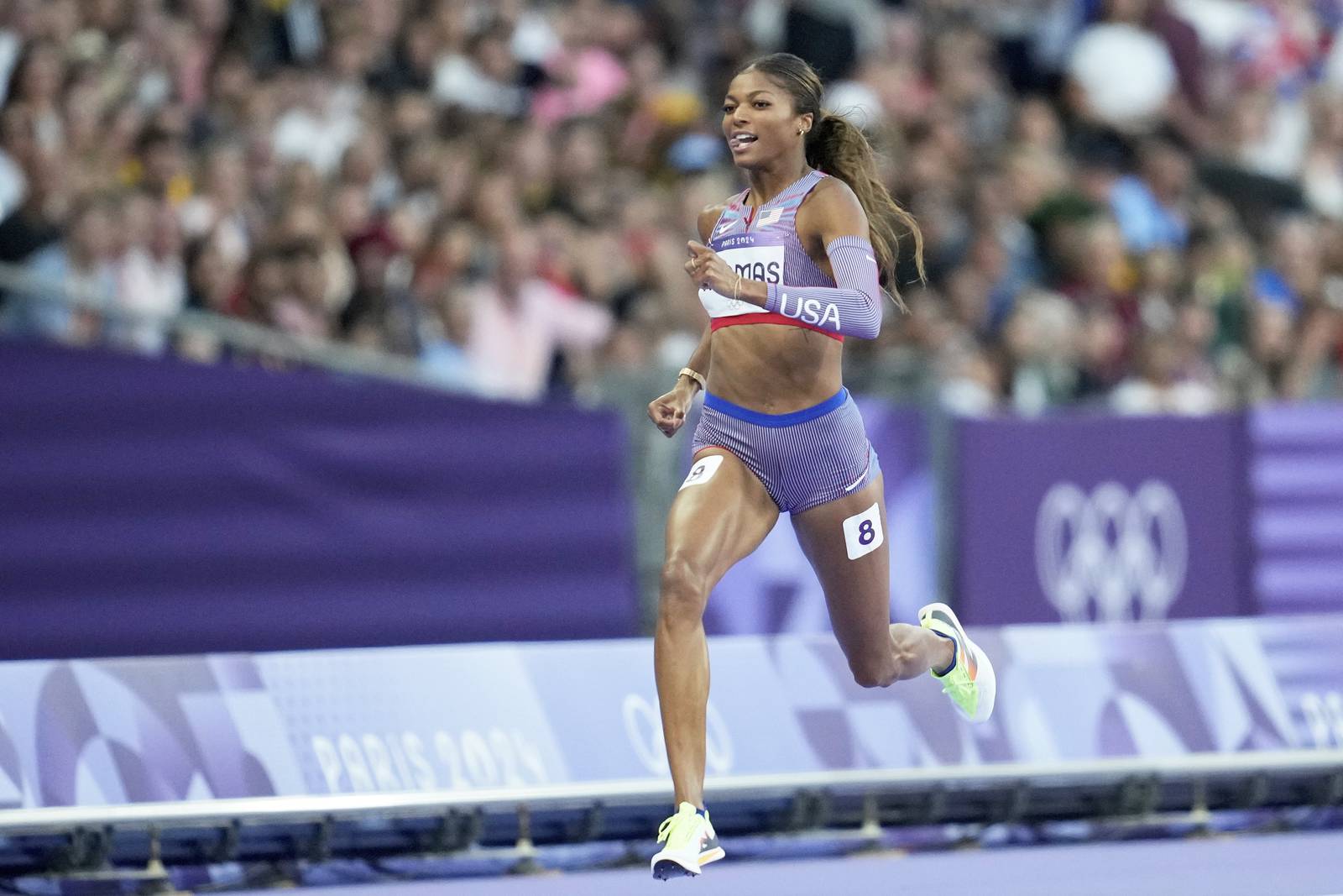 Harvardgrad Gabby Thomas sprints to 200meter gold medal for the