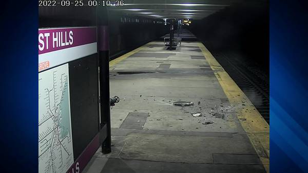 NEW VIDEO: Partial ceiling collapse at Forest Hills station prompts safety inspection