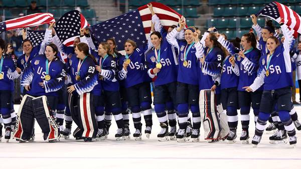 U.S. women's hockey team wins Olympic gold