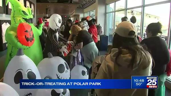 Families get head start on trick-or-treating at Polar Park 
