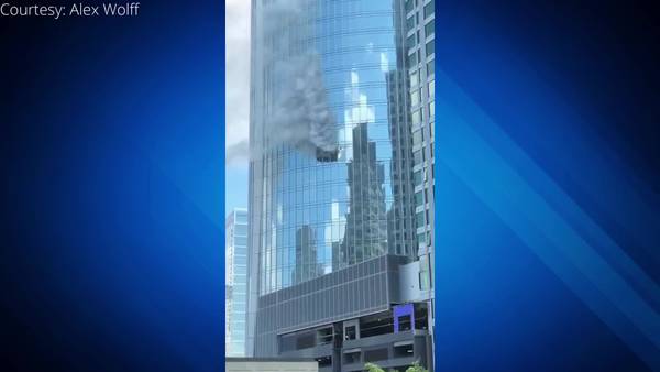 Smoke billows from Boston high rise building