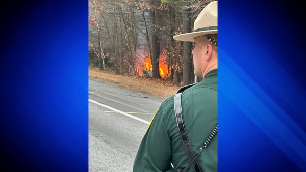 One hospitalized after fiery crash on I-93 in New Hampshire