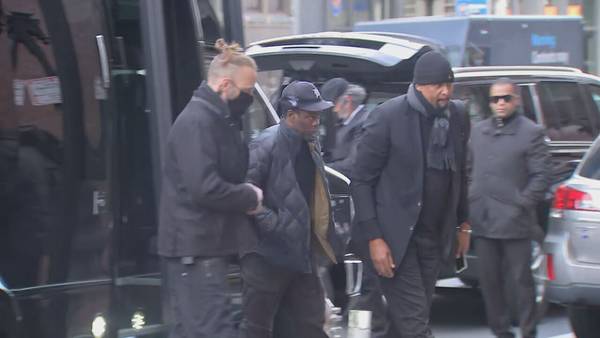 Chris Rock arrives at The Wilbur Theatre in Boston for his first Wednesday night comedy show