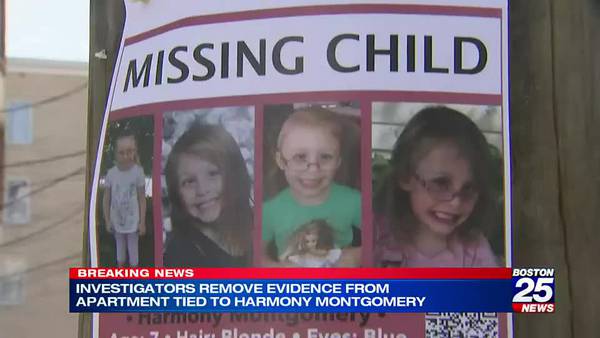 Investigators remove evidence from apartment tied to Harmony Montgomery