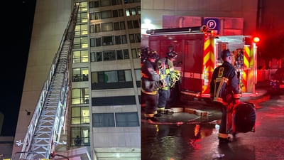 Photos: Blaze fills Boston high-rise with smoke, carbon monoxide