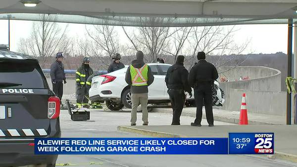 Alewife Red Line service likely closed for week following garage crash