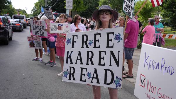 Karen Read supporters cheer outside court at mistrial decision: ‘It’s a sham of a trial!’