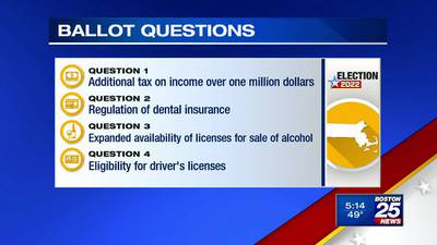 Mass. voters to decide millionaire tax, drivers license questions