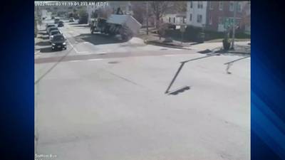 WATCH: Tractor trailer spills sand into Oxford roadway causing hours-long traffic delay