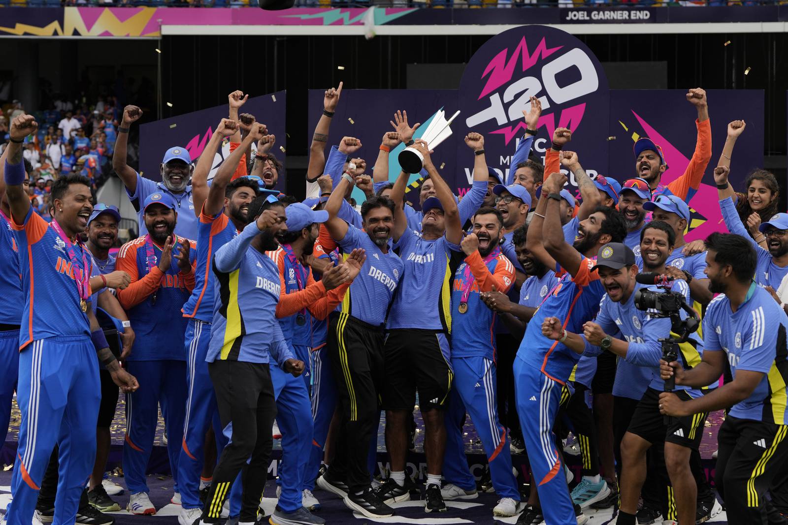 India wins the T20 World Cup after holding off South Africa by 7 runs