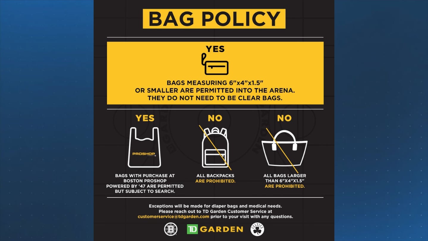 Boston 25 News: TD Garden introduces new bag policy and technology screening measures