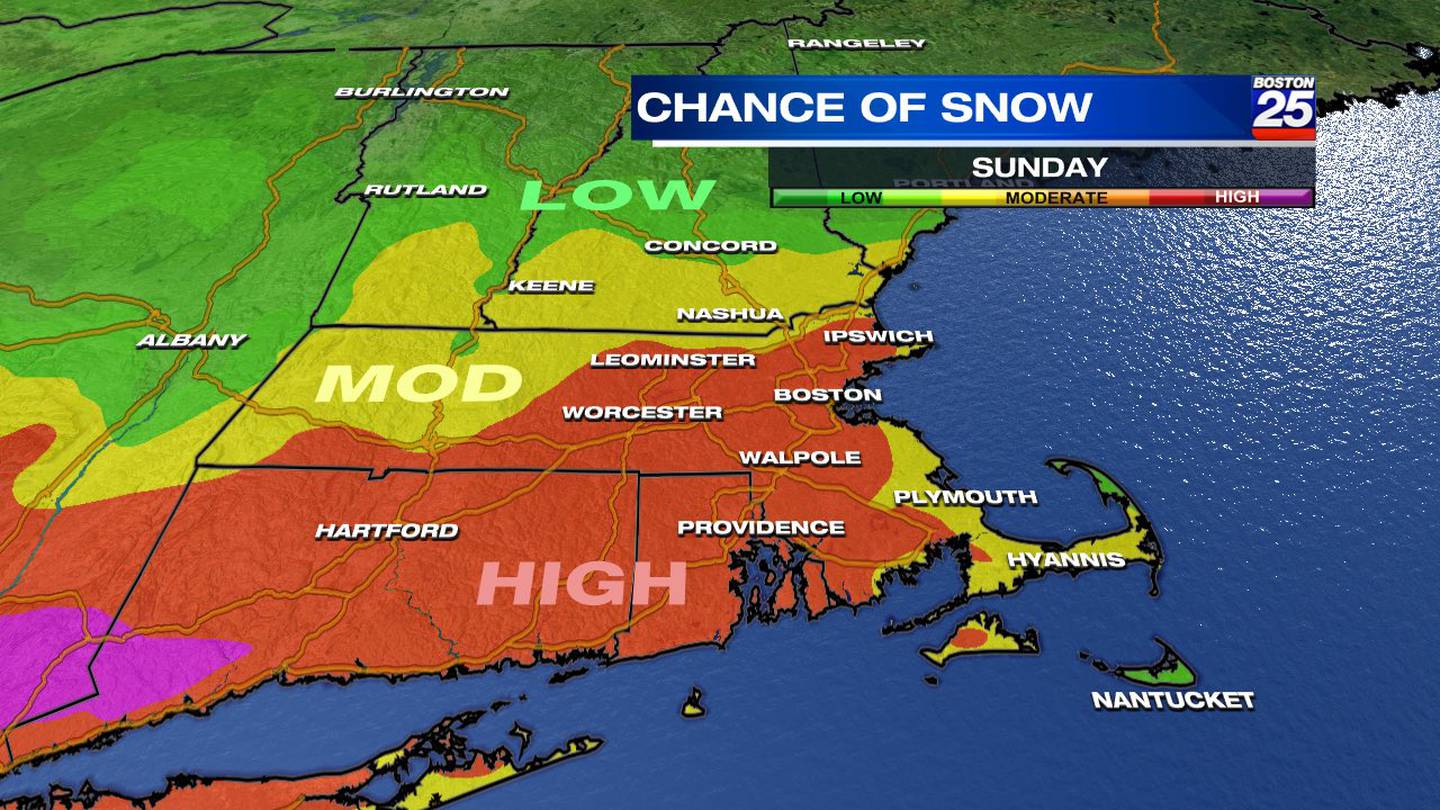 Nor’easter on the way? Weekend storm could bring snow to Massachusetts