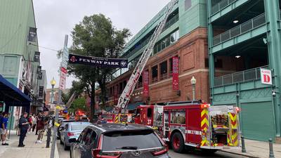 Boston Fire Department responds to small fire at historic Fenway Park