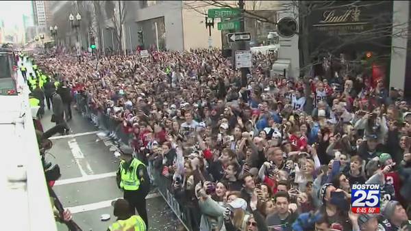 Estimated 1.5 MILLION fans rock Boston during Patriots championship parade