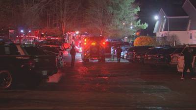 Two taken to hospital after fire at Abington apartment building 