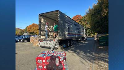 Truck load of supplies delivered to Hurricane Helene victims by Teamsters, Billerica community