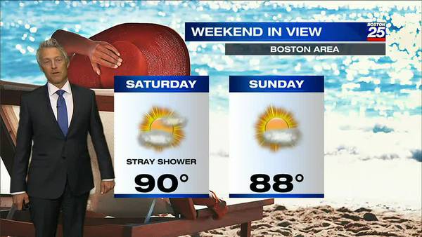 Boston 25 Friday afternoon weather forecast