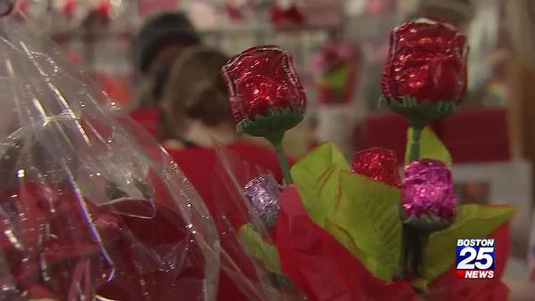 Snow tempers Valentine’s Day shopping