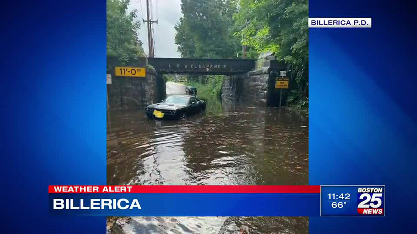Severe storms flood parts of Mass. roadways and Fenway Park Boston 25