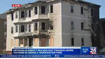 Investigators back on scene of deadly apartment fire in Worcester