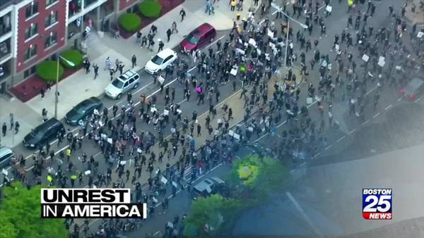 Unrest in America: The march for change in Massachusetts begins