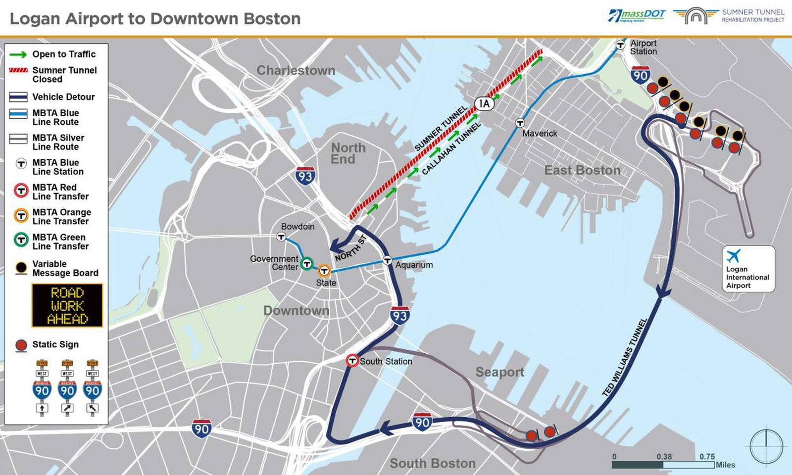 Traveling to Logan Airport? A guide to navigating detours during full