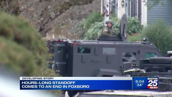 Hours-long standoff in Foxboro ends