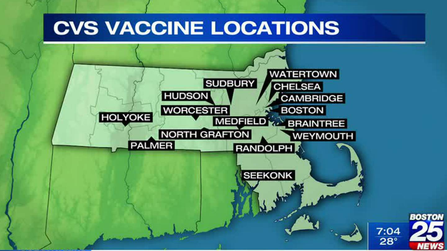 Select CVS stores in Massachusetts to begin offering vaccinations next week