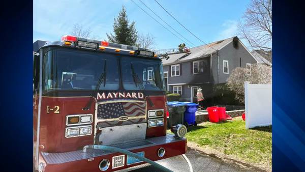 Mulch fire spreads to Maynard group home, chars outside of building