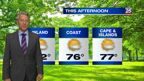 Boston 25 afternoon weather forecast
