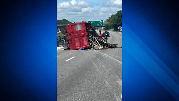 Dump truck rollover in NH causes major traffic delays
