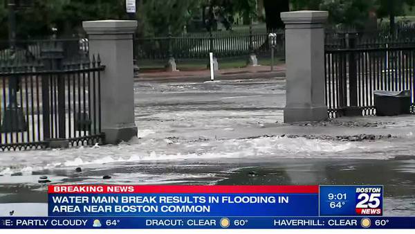 Water main break causes flooding near Boston Common