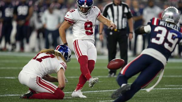 Late FG gives Giants, Daboll 23-21 victory over Patriots