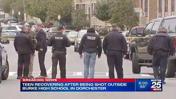 Student wounded in shooting outside high school in Boston