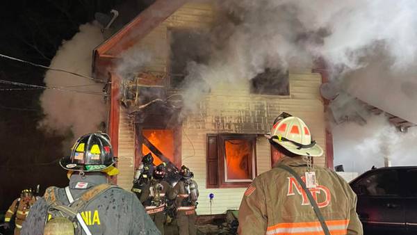 11 people displaced after a two house fire in Laconia N.H.