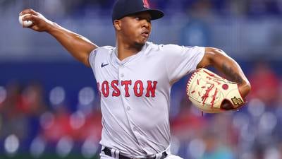 Rafaela doubles and triples, Bello allows a run over 6 2/3 innings to help Red Sox beat Marlins 7-2