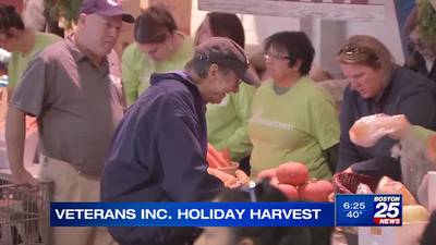 Hundreds of veterans have all their Thanksgiving fixings after Worcester’s annual ‘Holiday Harvest’ 