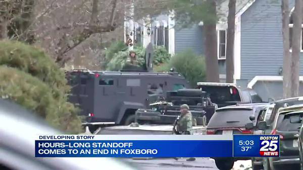 Hours-long standoff comes to an end in Foxboro