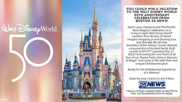 Win a vacation to Walt Disney World 50th Anniversary